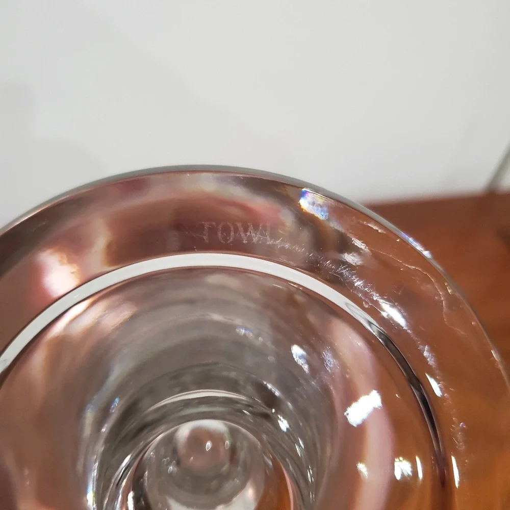 Towle 24% Lead Crystal‎ Vase made in Czech Republic 10